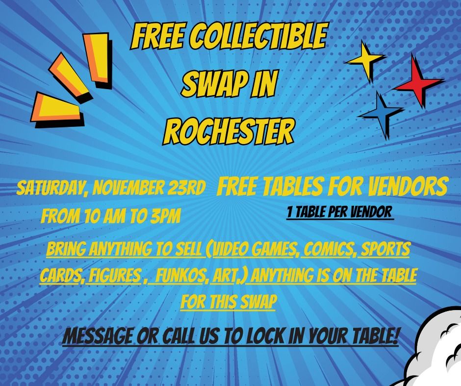 Free collectible swap in Rochester!