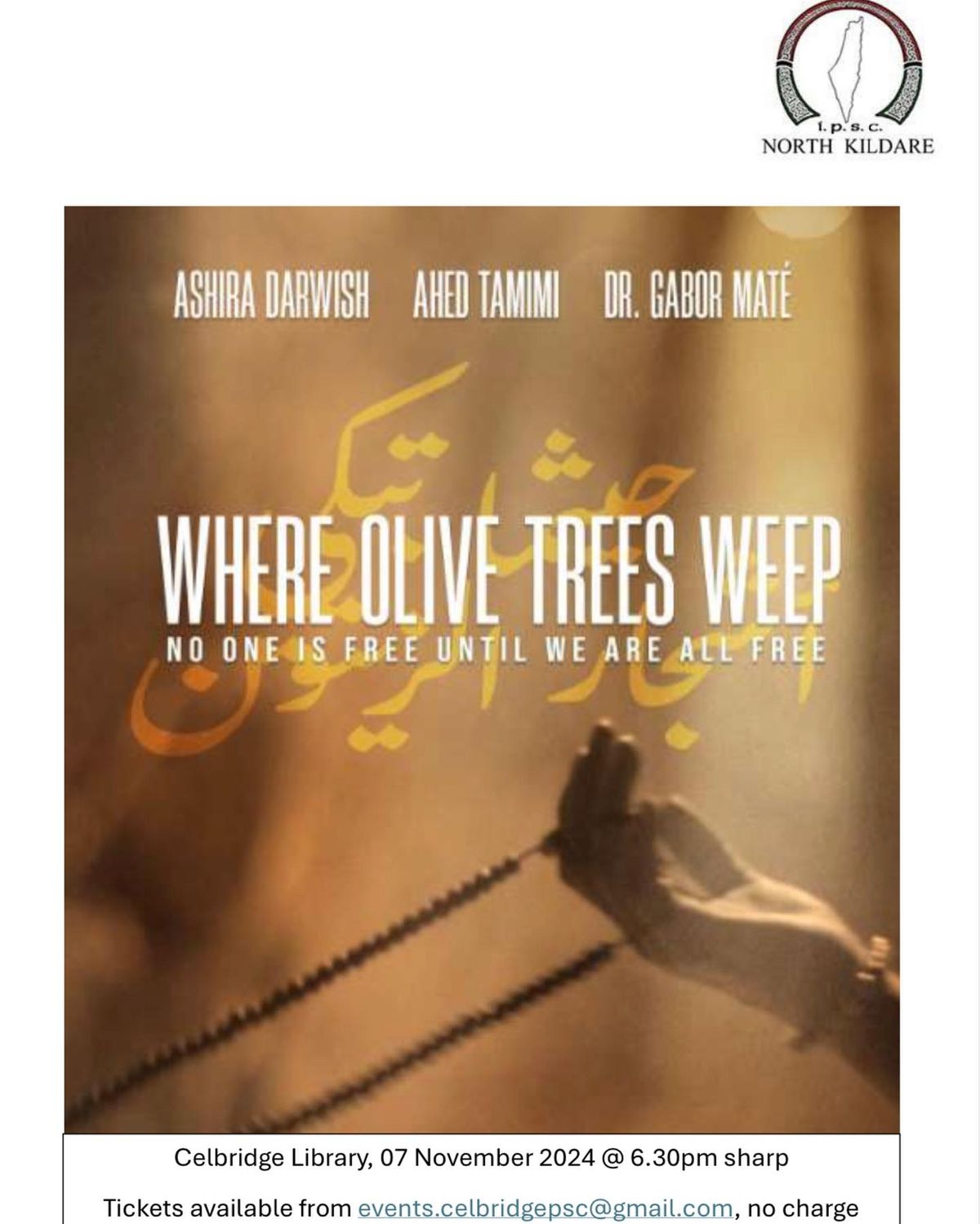 \u2018Where Olives Trees Weep\u2019 screening 