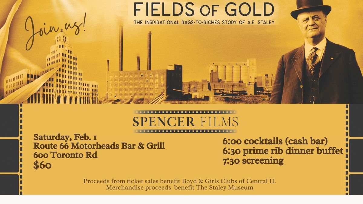 Dinner & Special screening of "Fields of Gold"