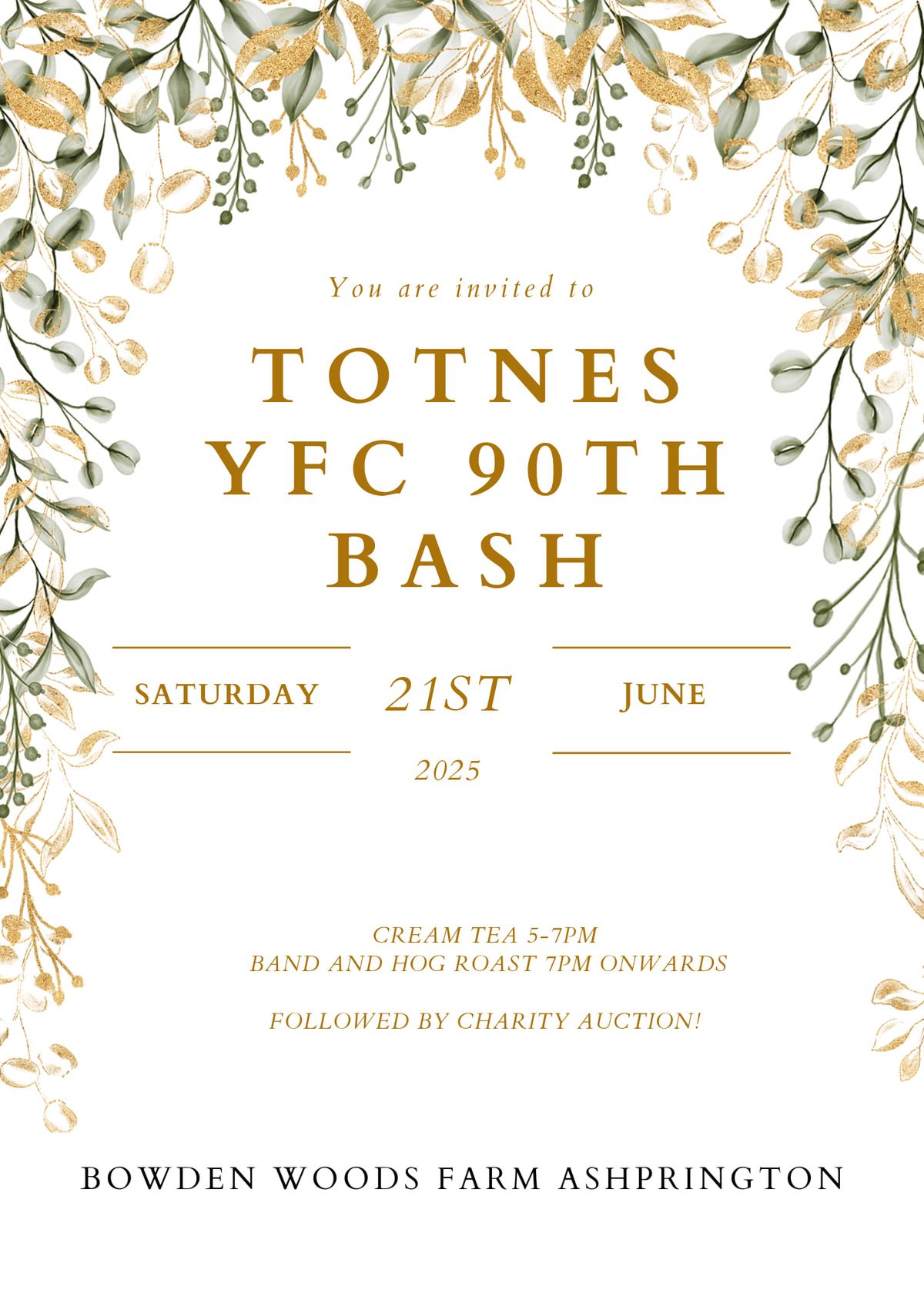 Totnes YFC 90th Bash