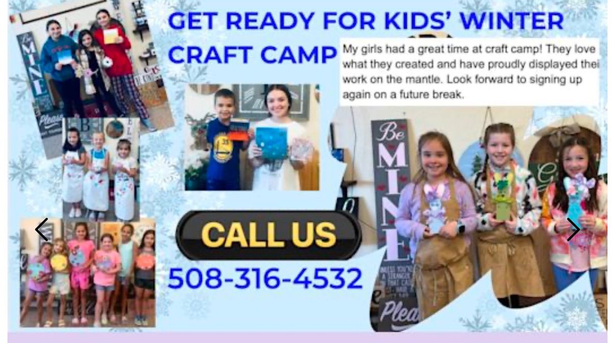 February Vacation KIDS\u2019 Craft Camp