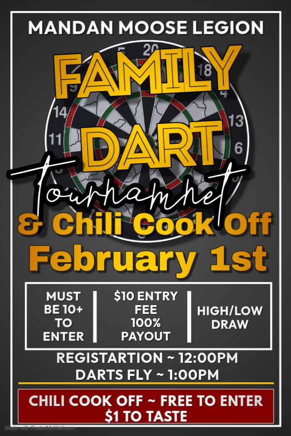 Family Dart Tournament & Chili Cook Off