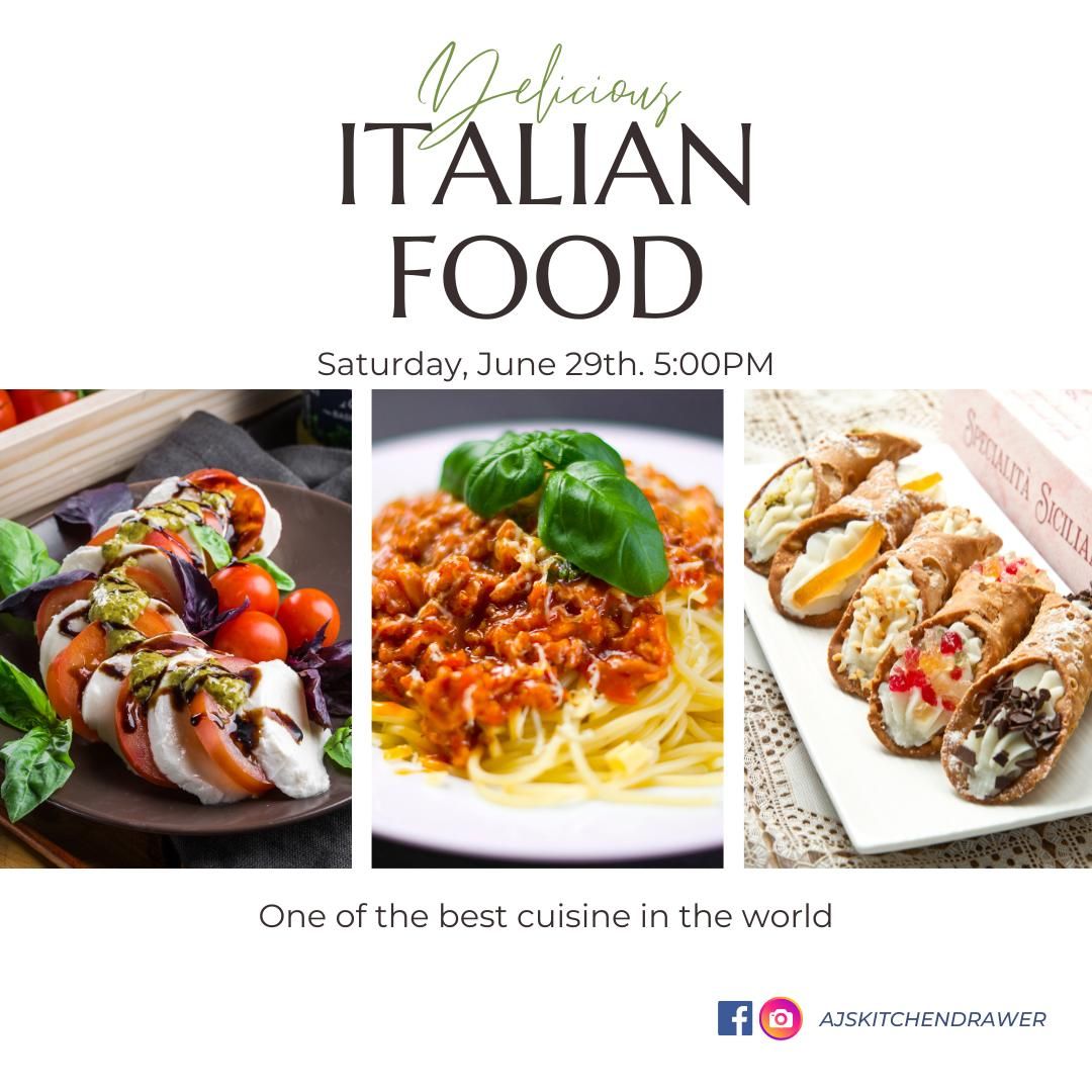 Savor Italia: A Hands-On Italian Cooking Experience \u2013 Saturday, June 29th. 5:00PM