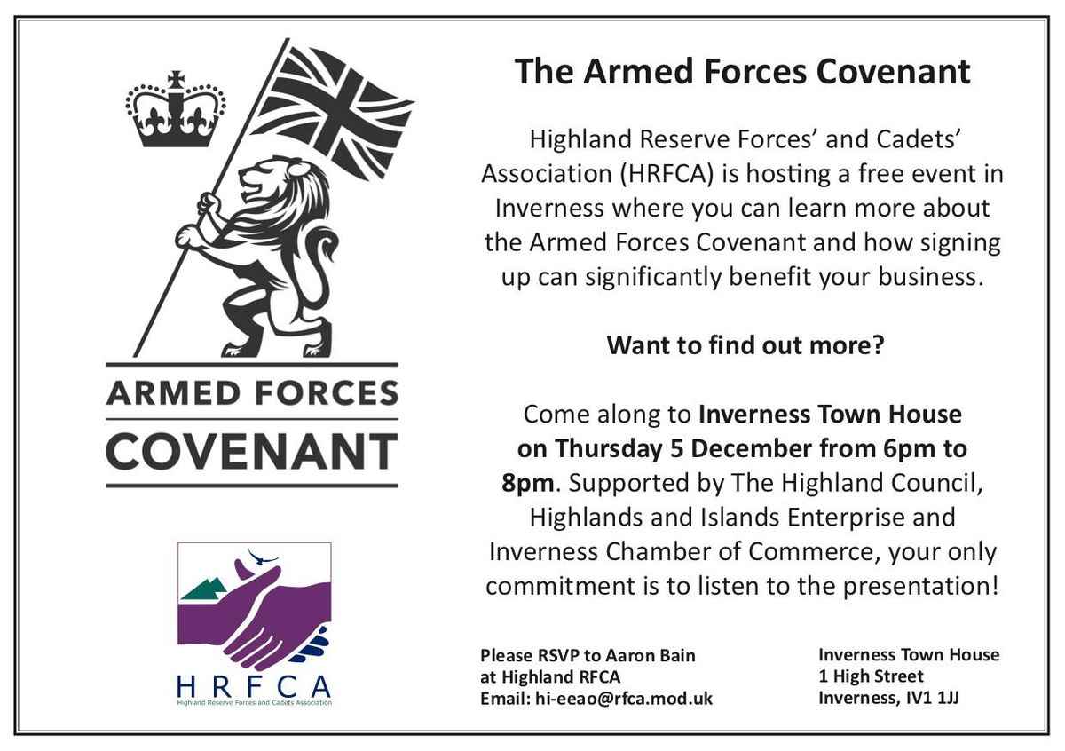 Business Engagement Event  - Armed Forces Covenant