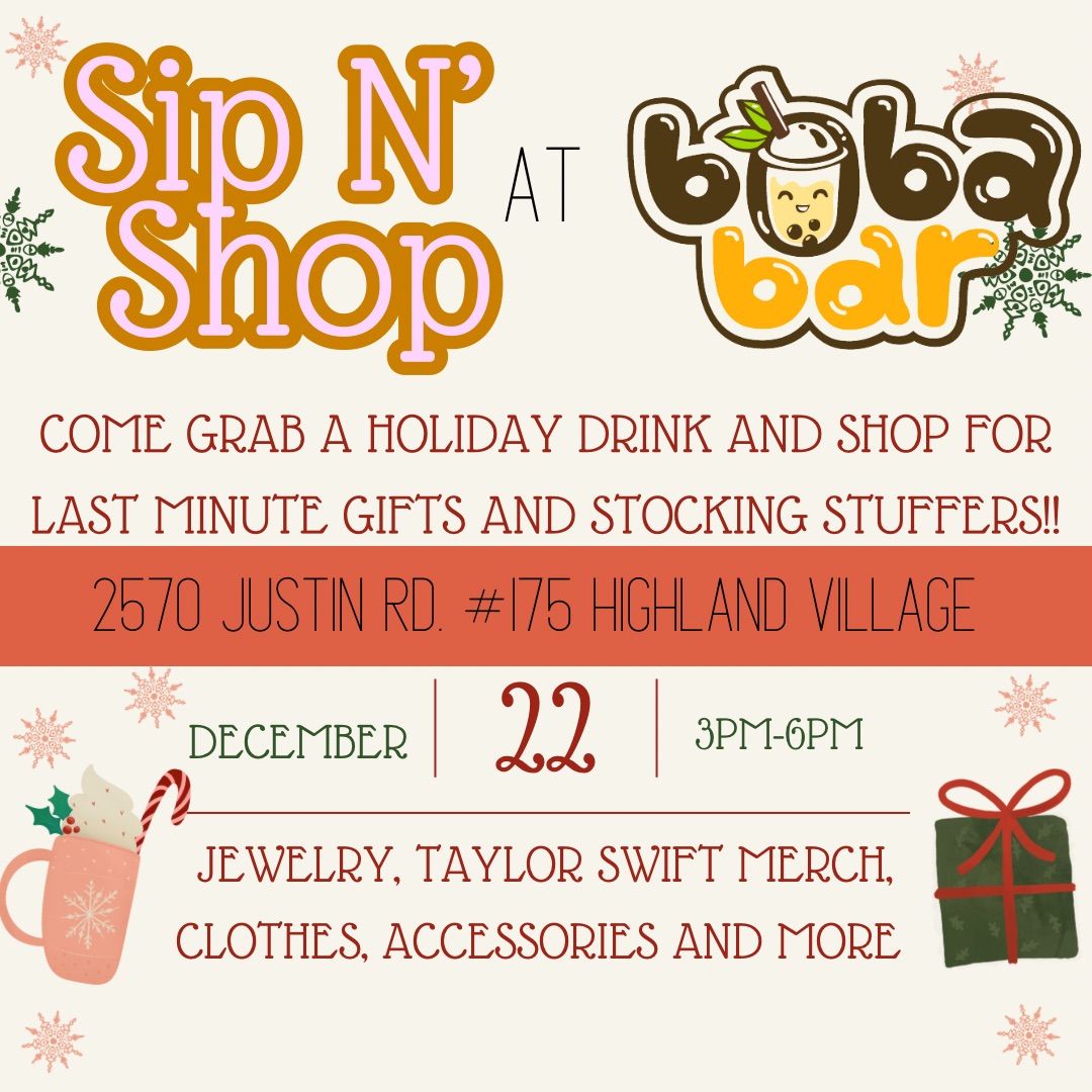 Sip n\u2019 Shop: Holiday Market \ud83c\udf84