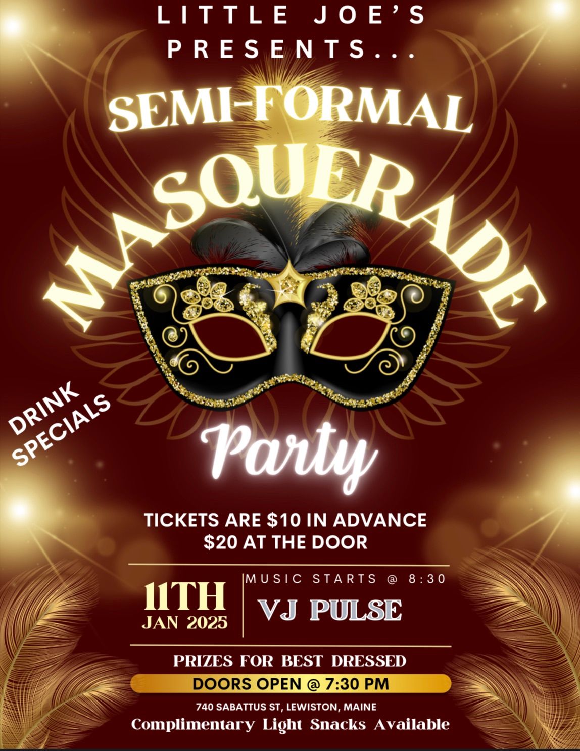 Semi-formal Masquerade Party