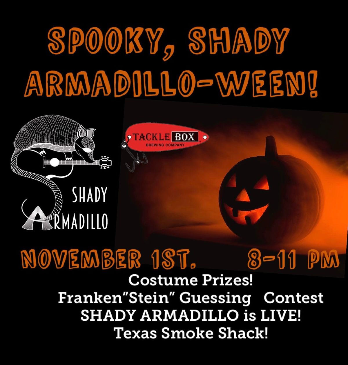 Spooky, SHADY ARMADILLO-Ween!