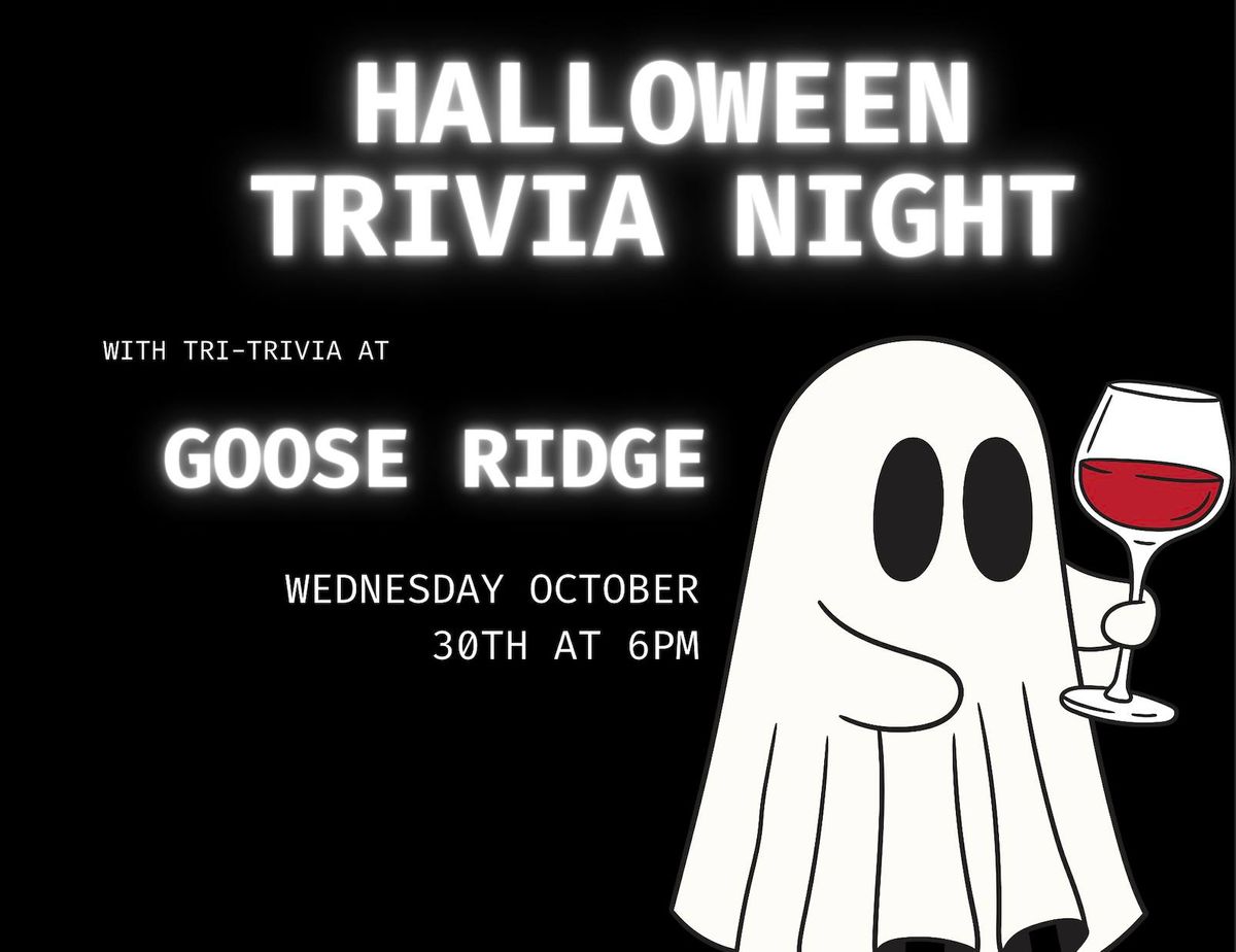 Halloween Trivia Night at Goose Ridge 