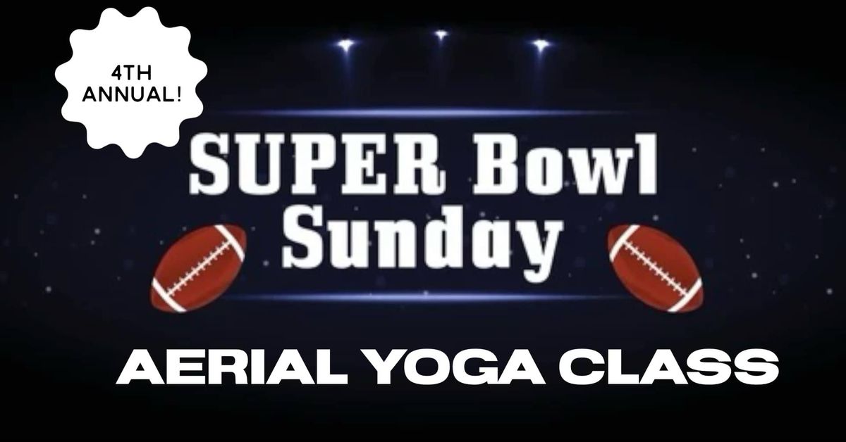 Super Bowl Sunday Aerial Yoga with Susan 