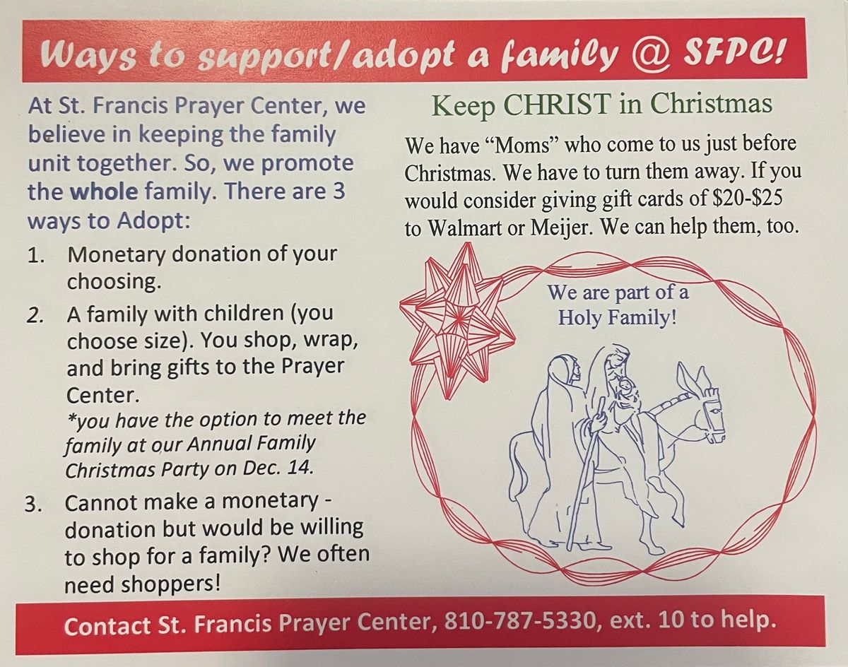 Adopt a Family for Christmas 