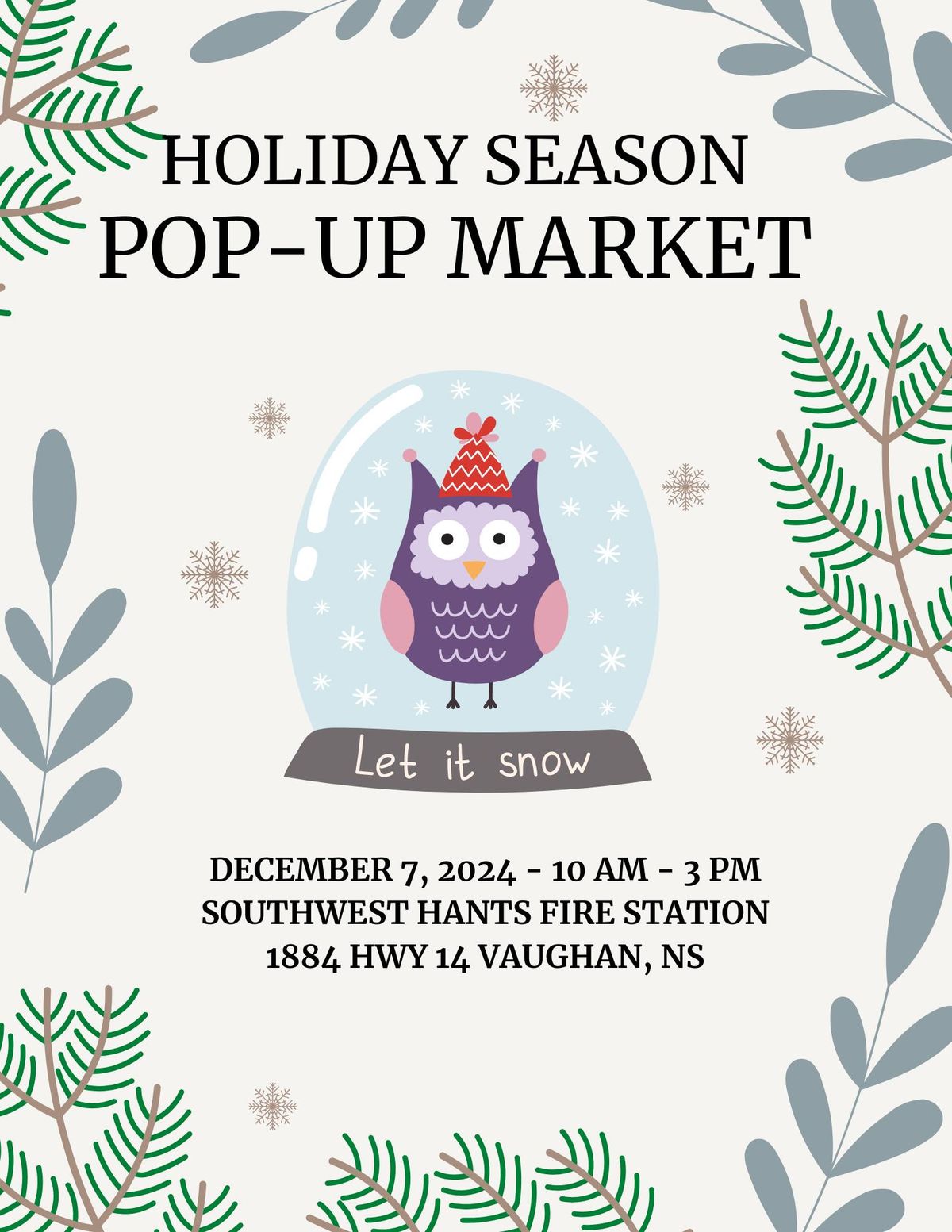 Holiday Pop Up Market