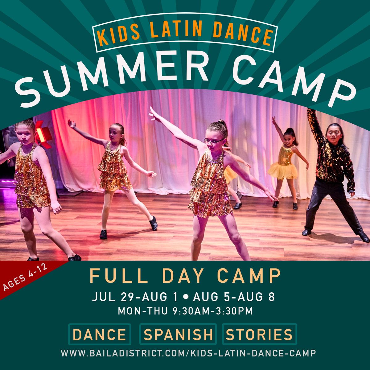 Kids Latin Dance Summer Camp