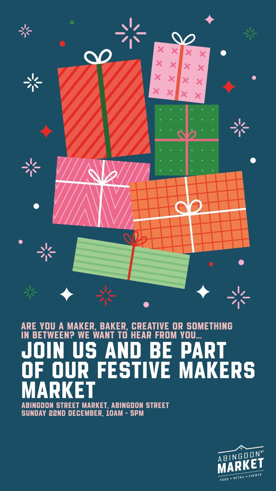 Christmas Makers Market hosted by Abingdon Street Market