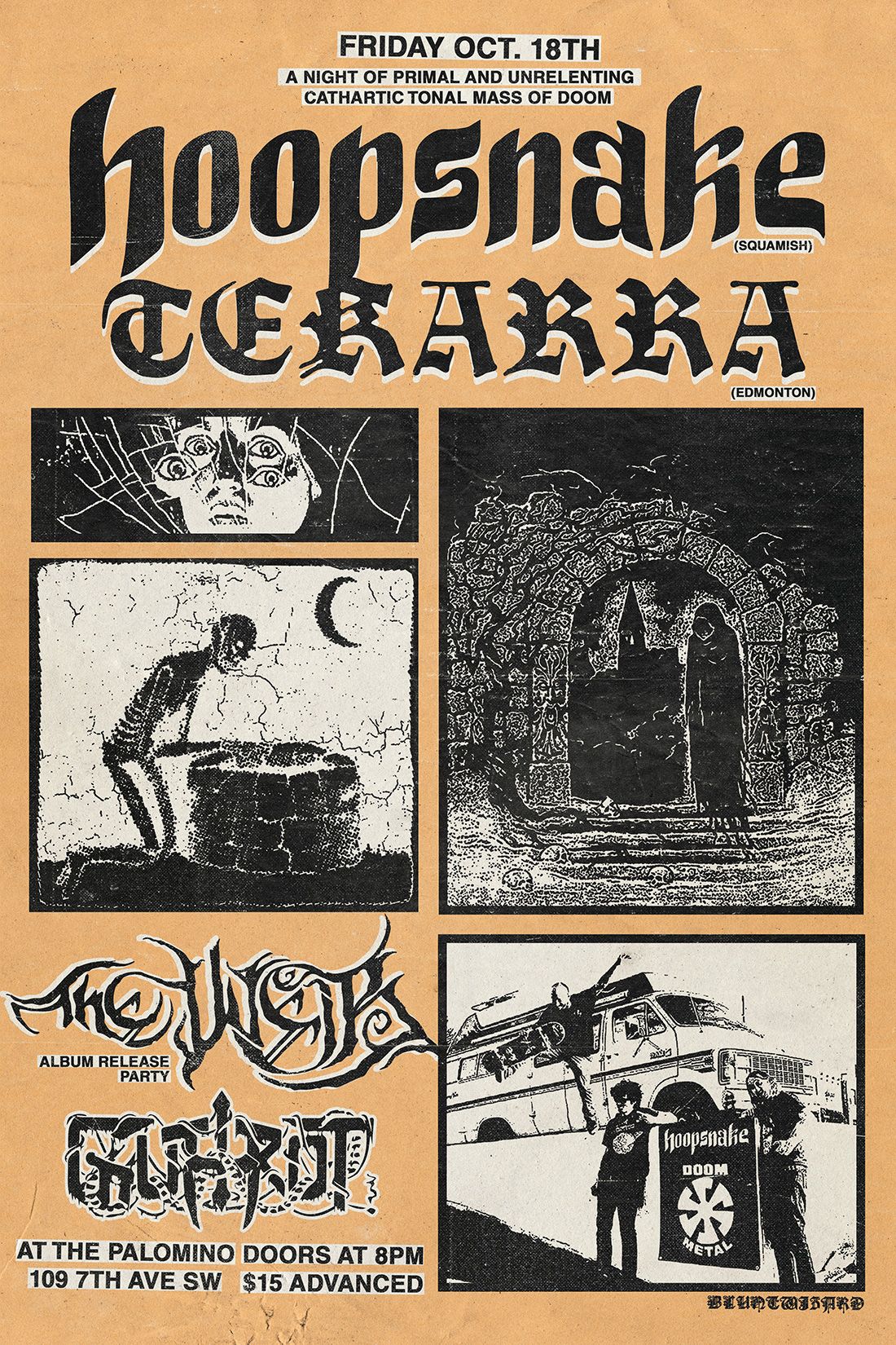 Hoopsnake, Tekarra, The Weir (Album Release) and G\u00dcTTROT