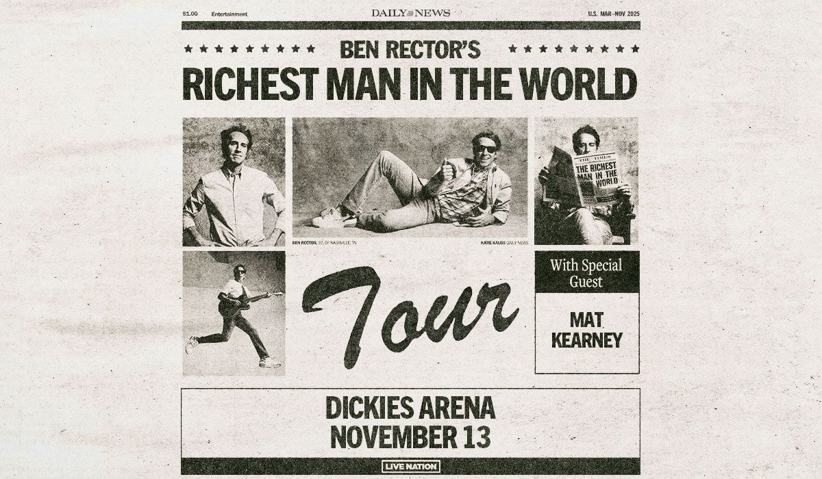 Ben Rector-The Richest Man In The World Tour