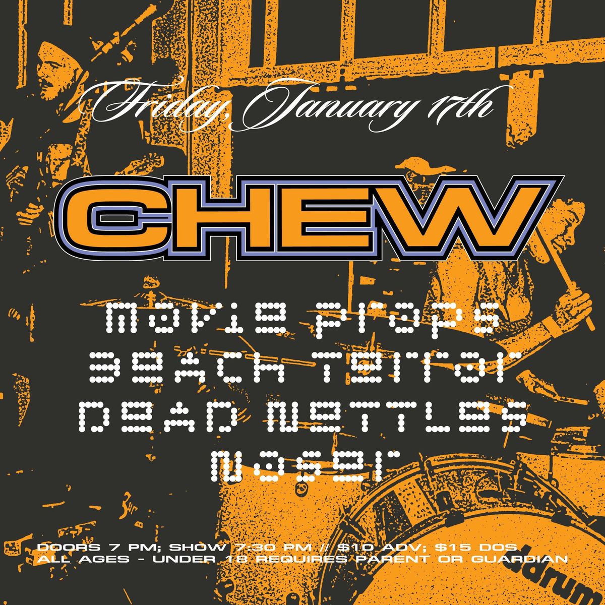 Oscura Presents - CHEW, Movie Props, Beach Terror, The Dead Nettles, Noser