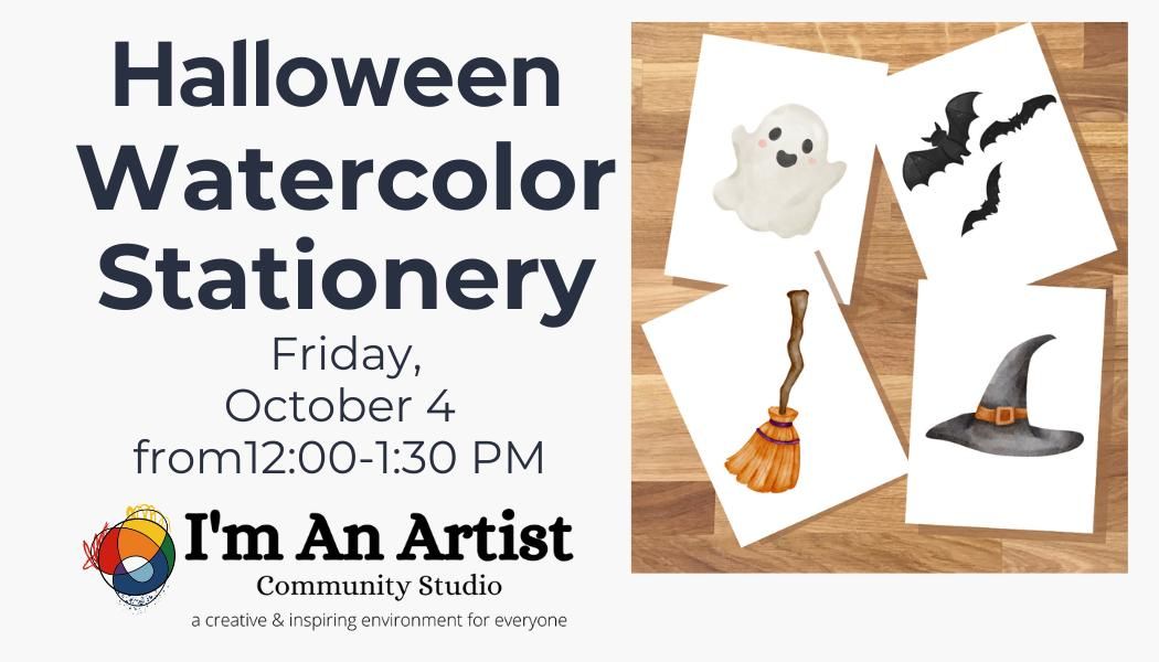 Halloween Watercolor Stationery, Lunch & Learn