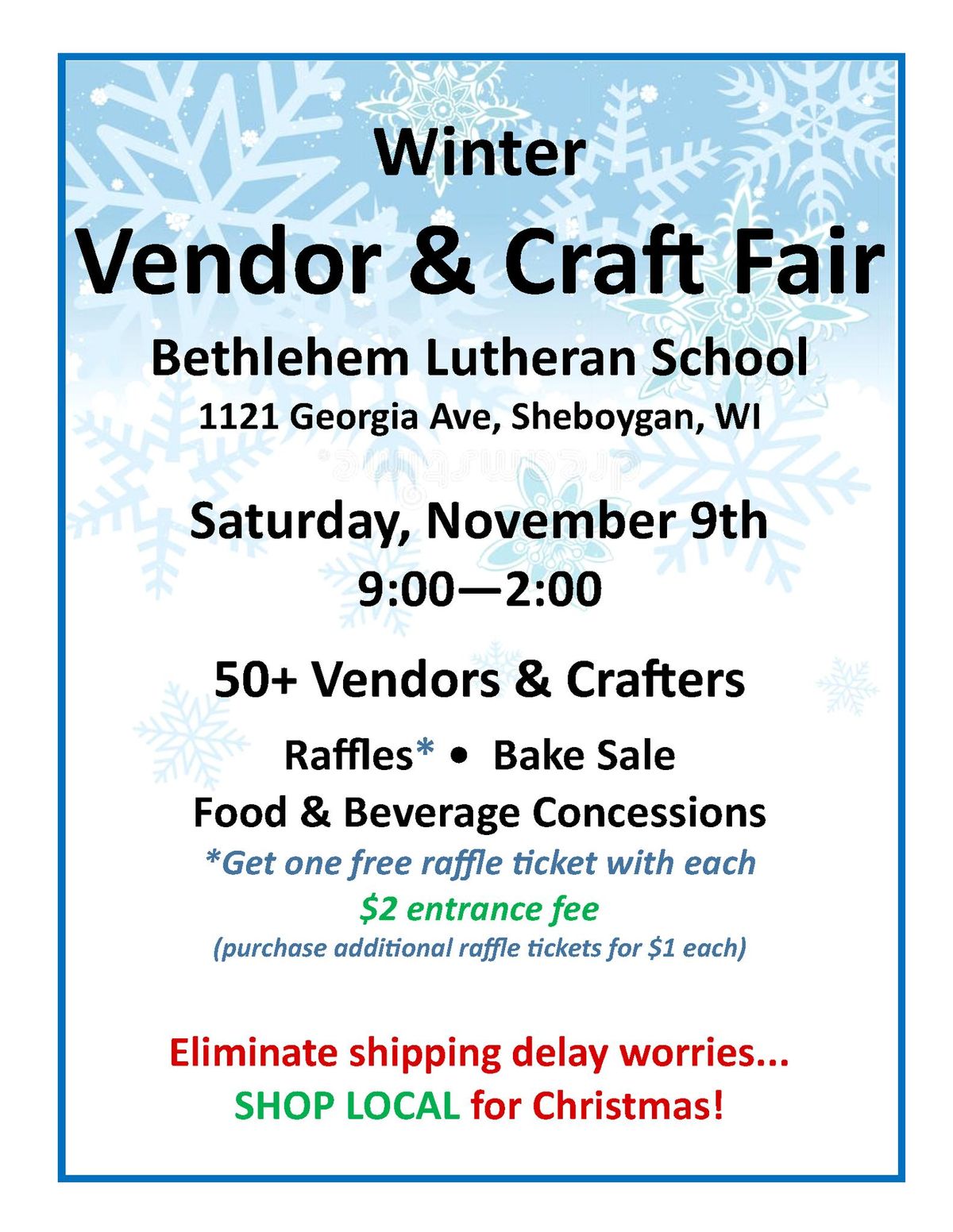 Bethlehem Winter Craft and Vendor Fair