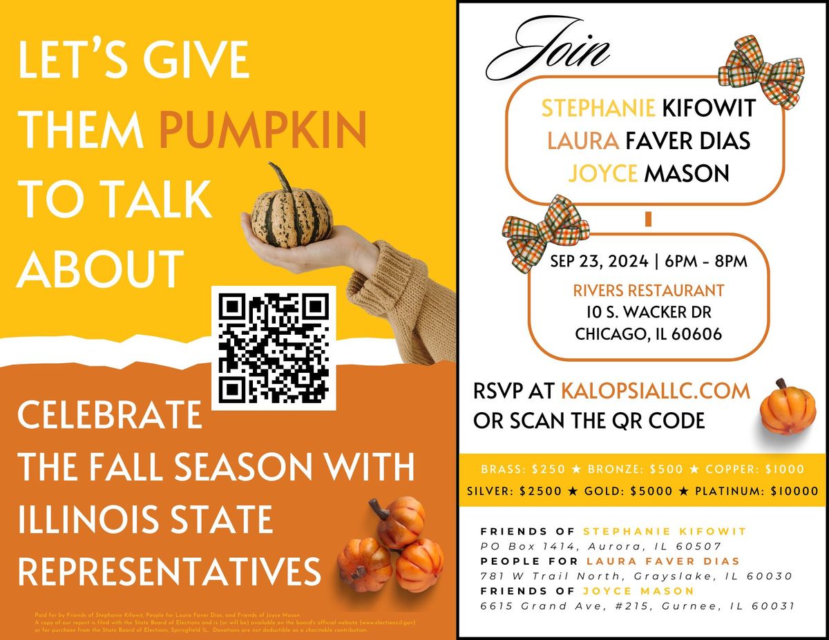 Fall Celebration for Rep. Kifowit, Rep. Faver Dias, and Rep. Mason