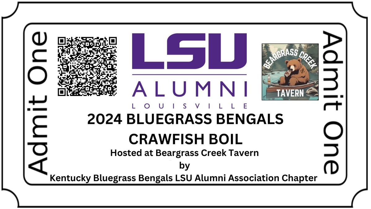 2024 KY Bluegrass Bengals LSU Alumni Crawfish Boil