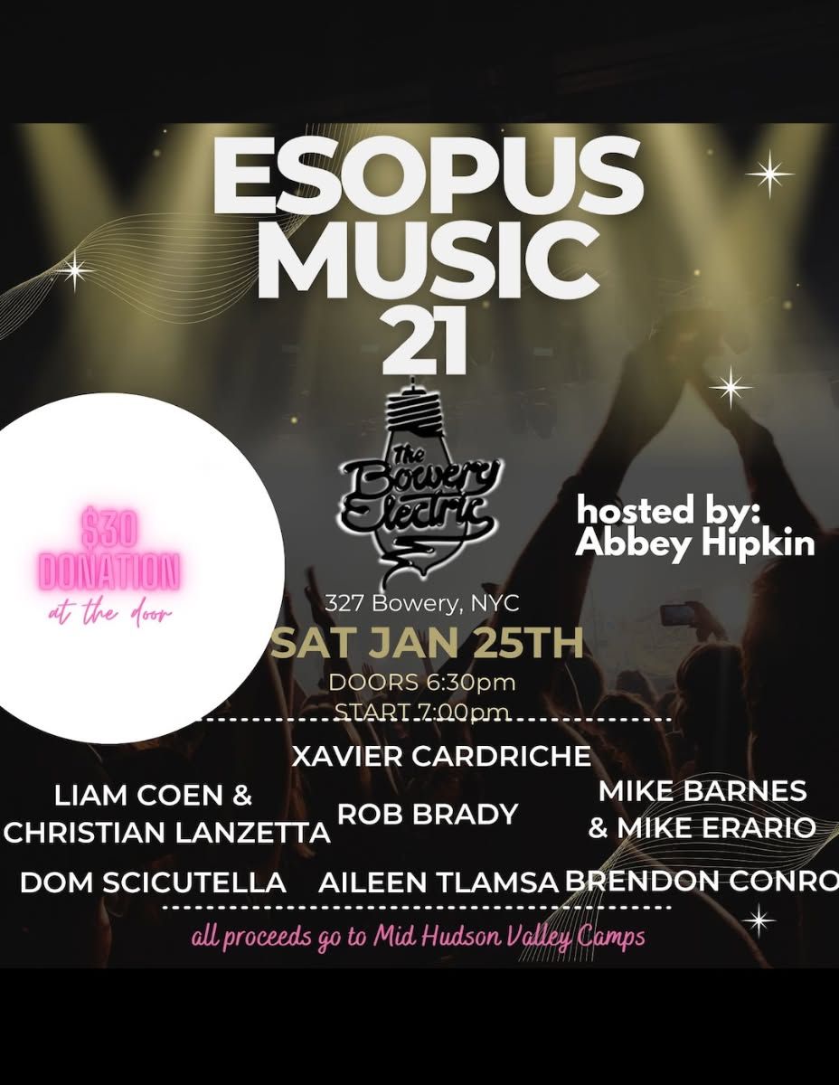 Esopus Music 21 Benefit for Mid-Hudson Valley Camps feat: Xavier Cardric...