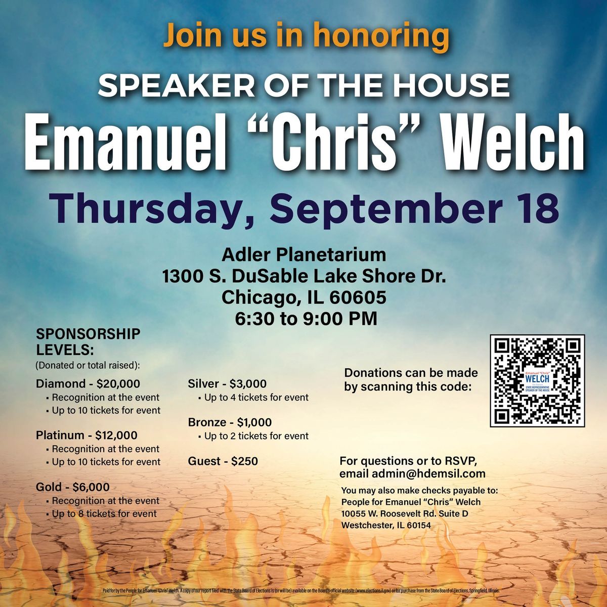 Speaker Welch Presents: Fall Fundraiser