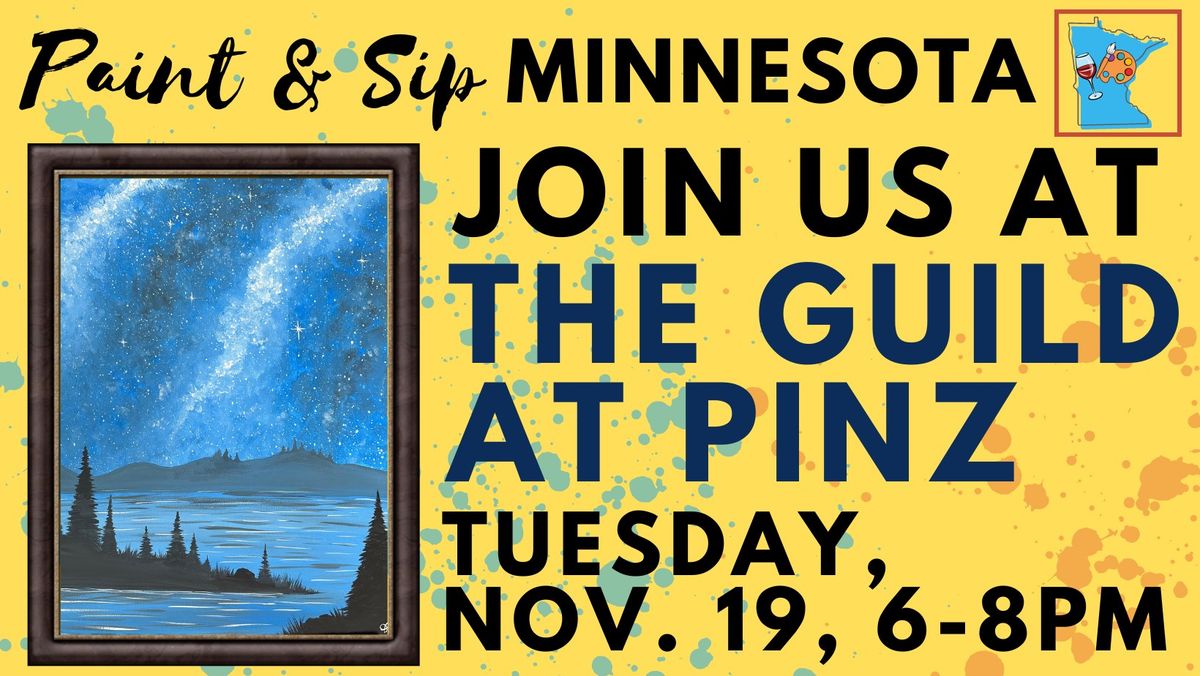 November 19 Paint & Sip at The Guild at PINZ