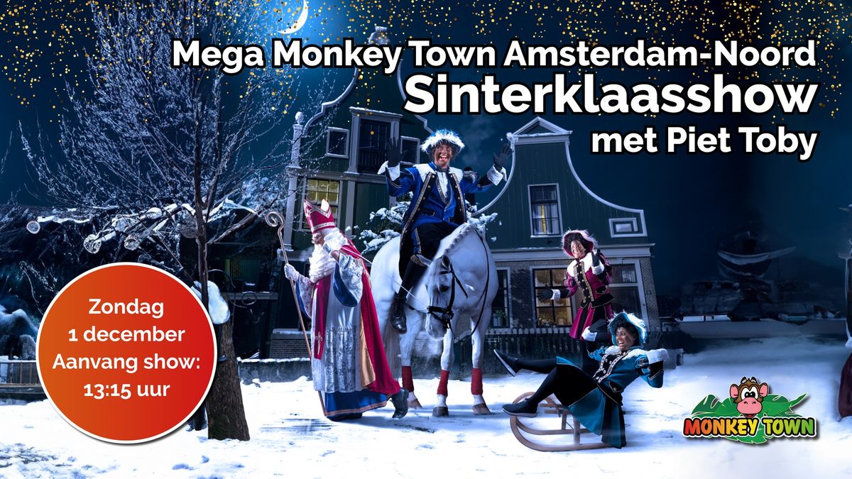 Sinterklaasshow met Piet Toby