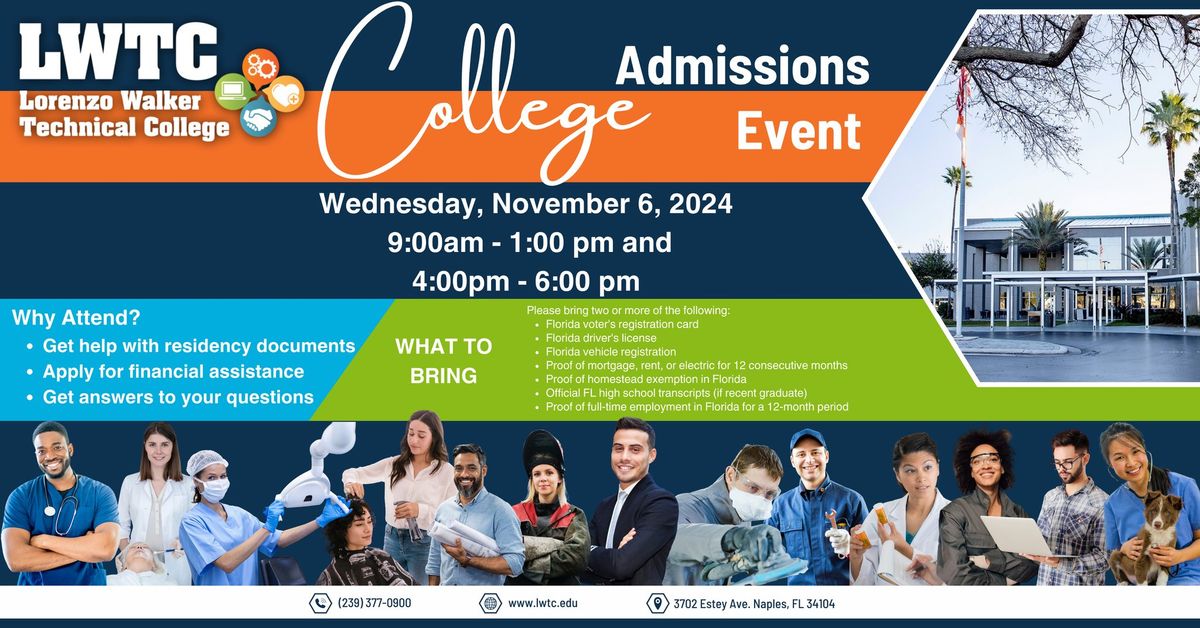 LWTC 2024-2025 College Admissions Event 1