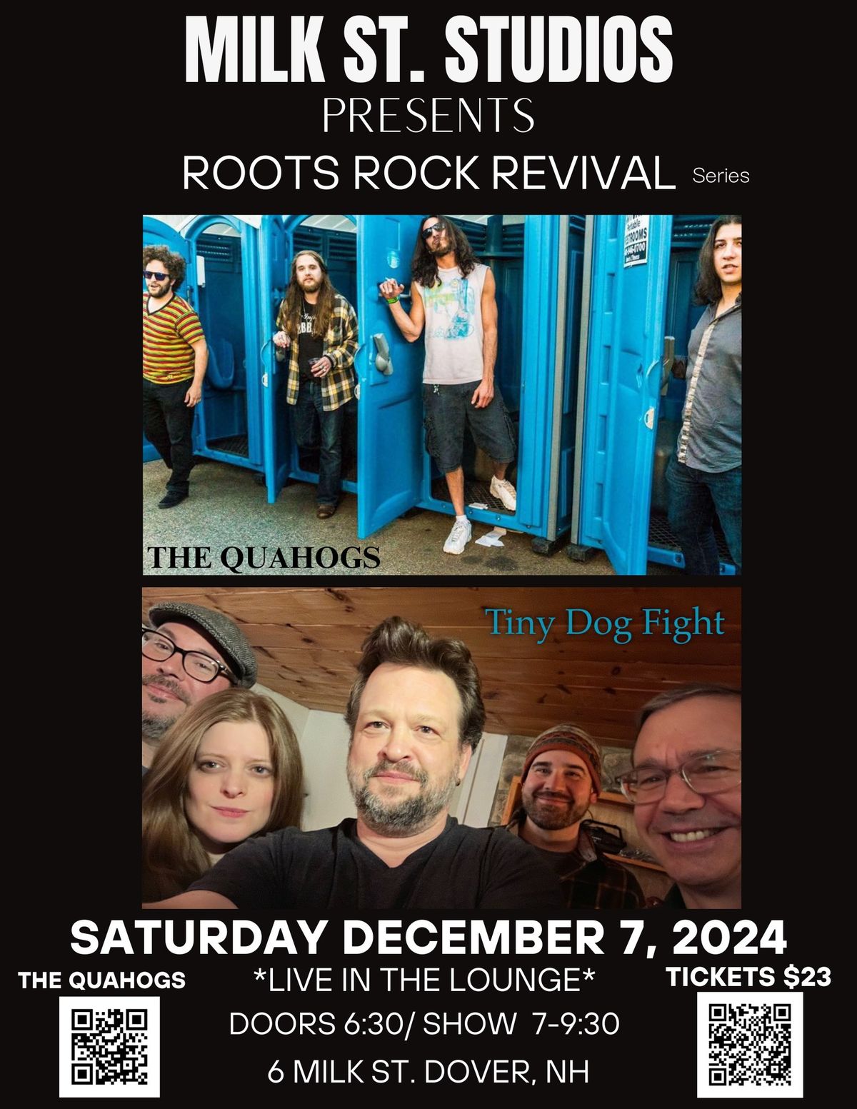 Roots Rock Revival Series- The Quahogs and Tiny Dog Fight