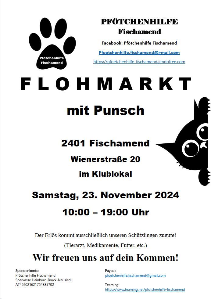 Flohmarkt mit Punsch