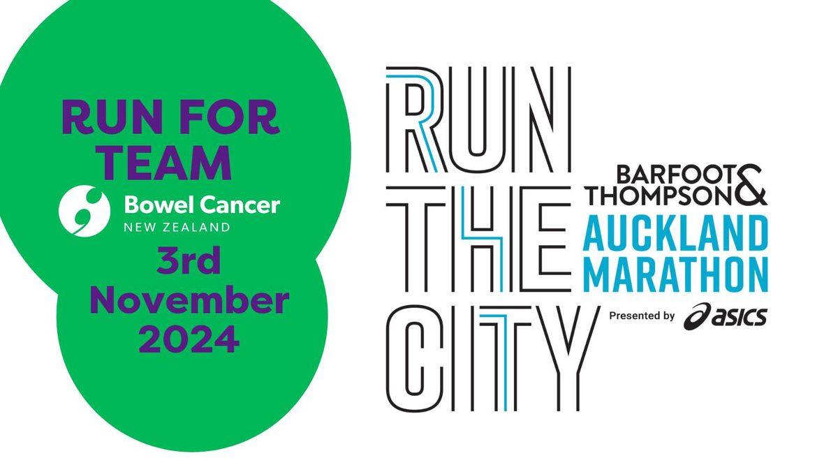 Auckland Marathon 2024 - Bowel Cancer NZ Fundraisers