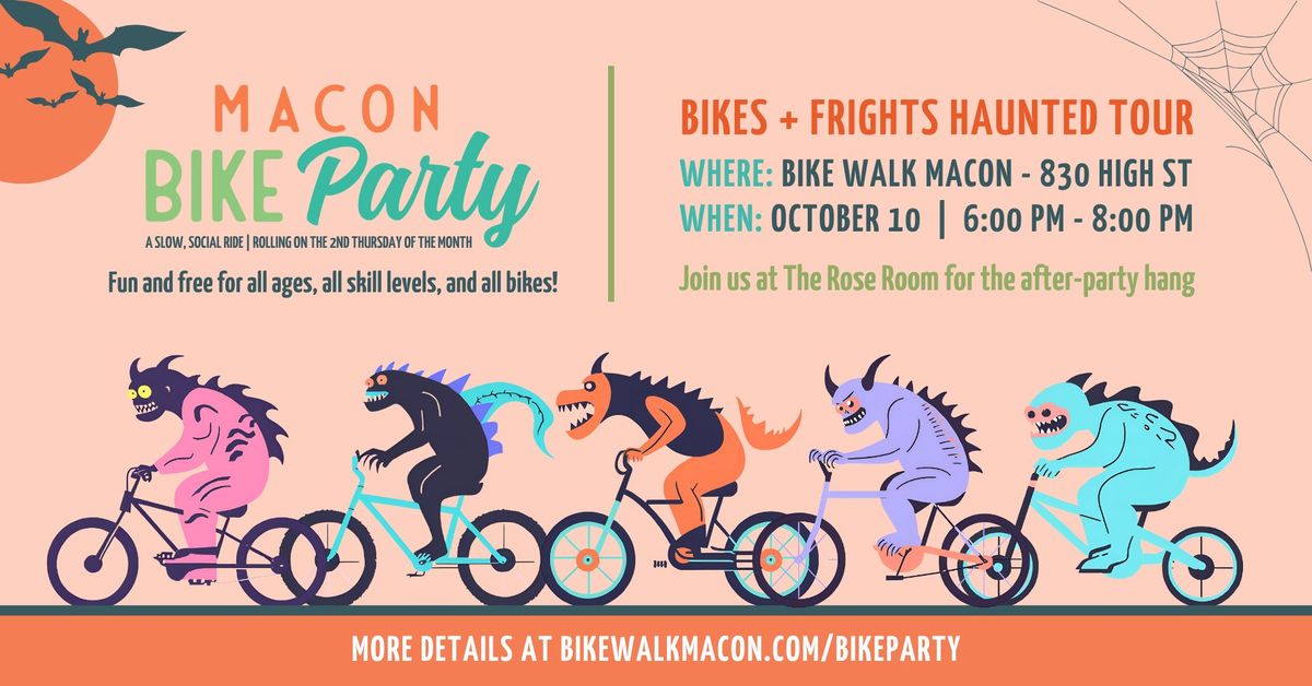 Macon Bike Party: Bikes + Frights