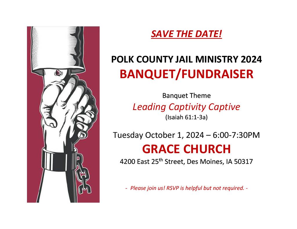 Polk County Jail Ministry 2024 Banquet\/Fundraiser