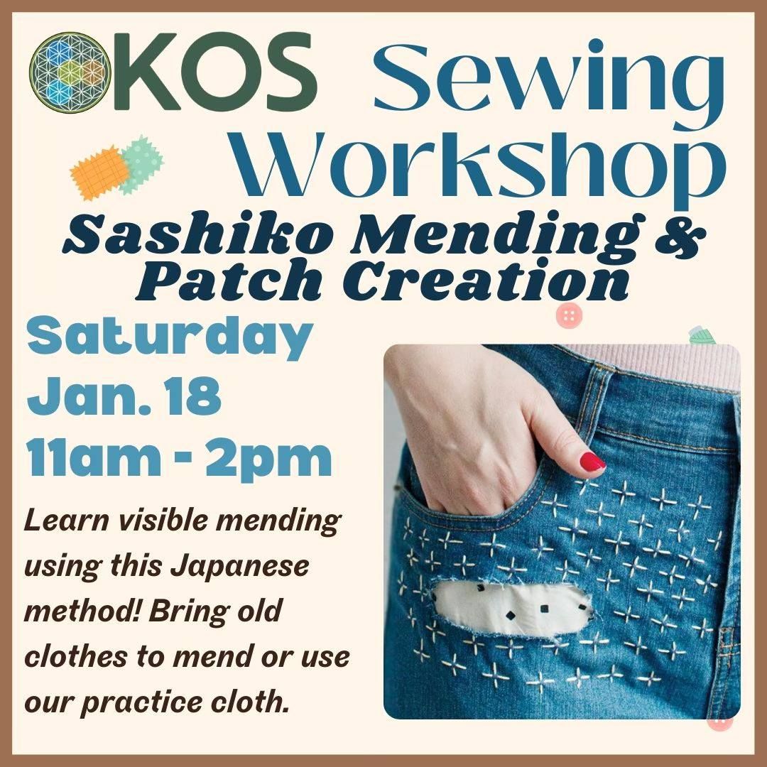 Hand Sewing: Sashiko Mending & Patch Creation