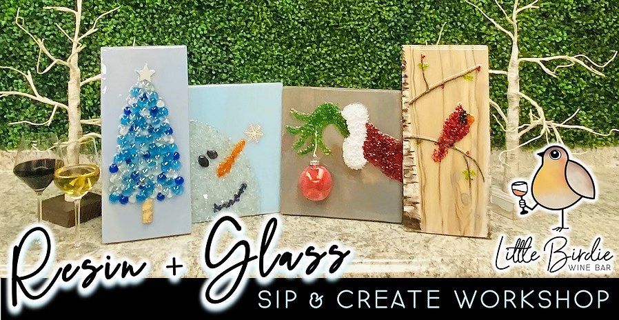 Resin + Glass | Sip & Create Workshop (12\/14 @ 7:00pm)