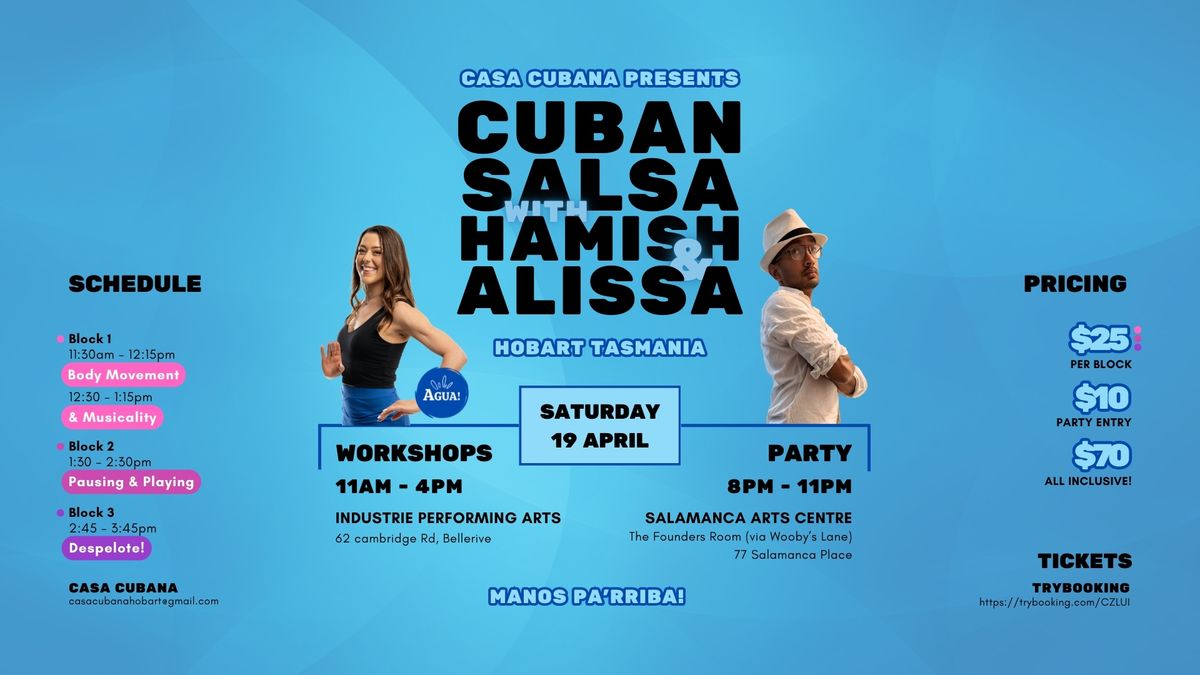 Cuban Salsa Workshops with Hamish & Alissa