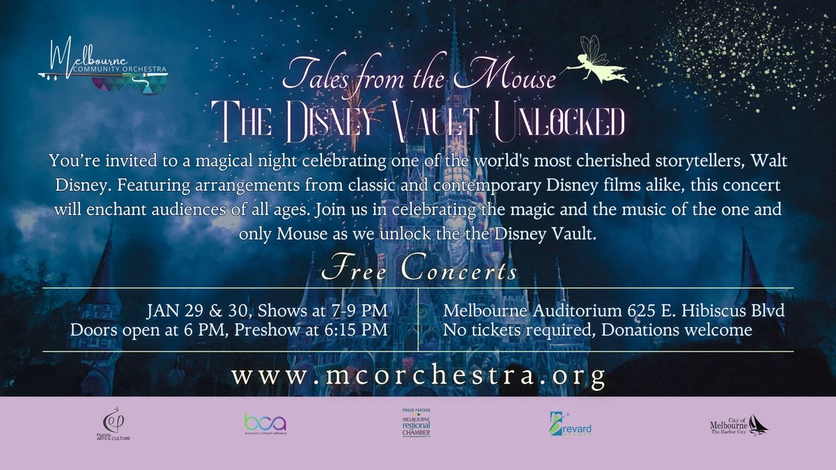 MCO Concert Series: Tales from the Mouse: The Disney Vault Unlocked