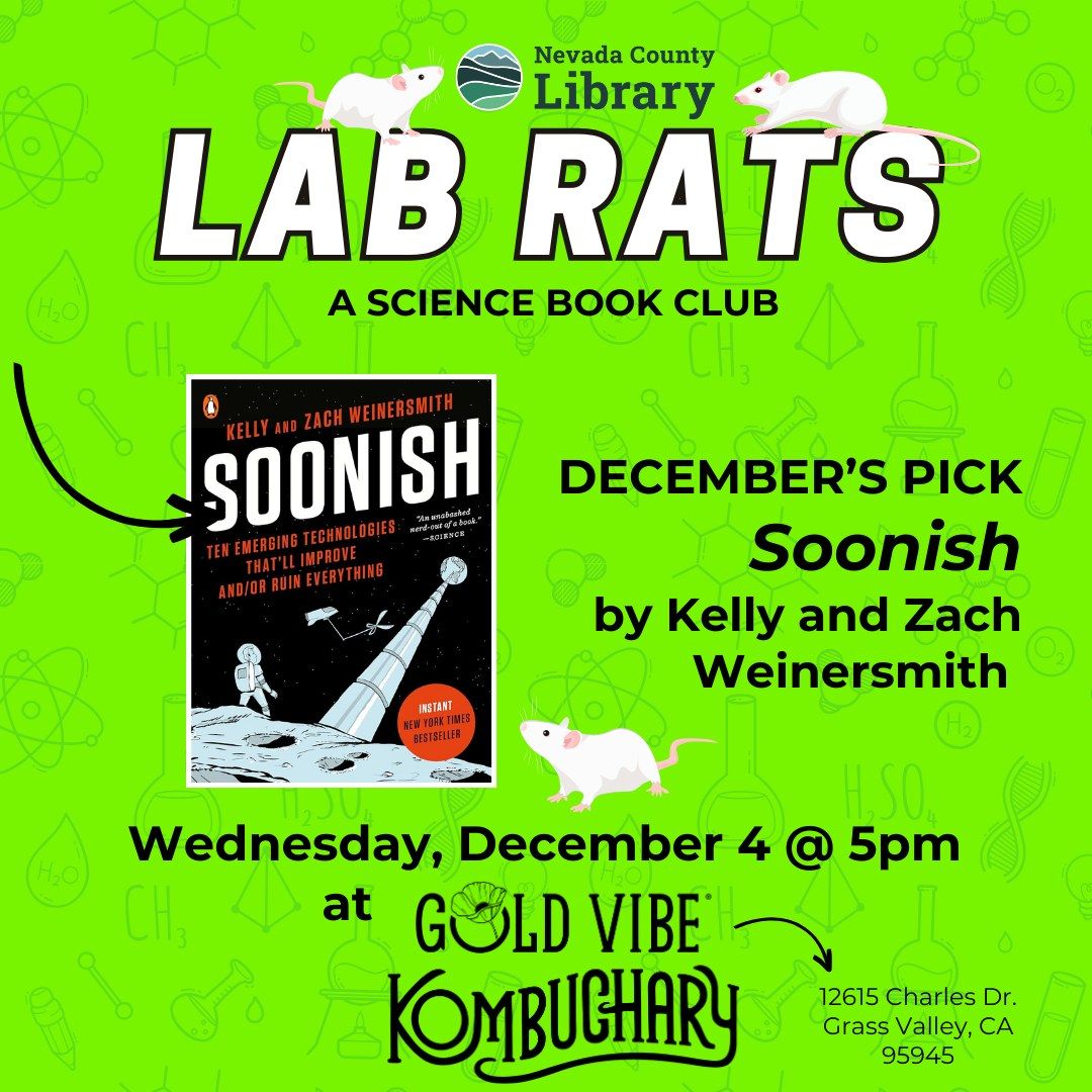 Lab Rats Book Club @ Gold Vibe Kombuchary