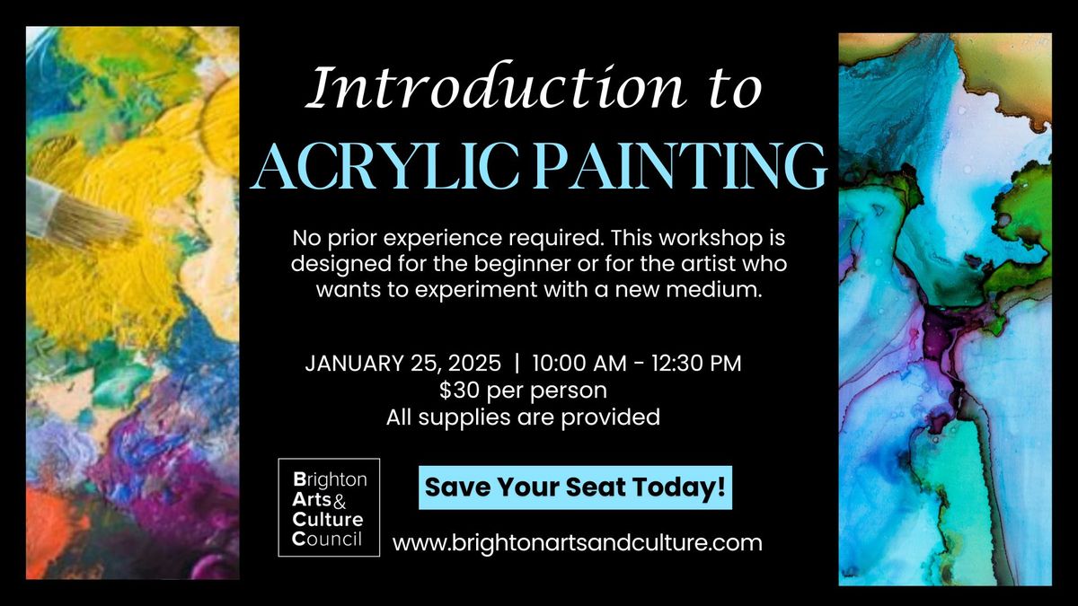 Introduction to Acrylic Painting - Workshop