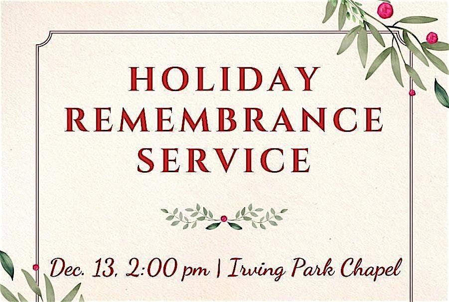 Holiday Remembrance Service