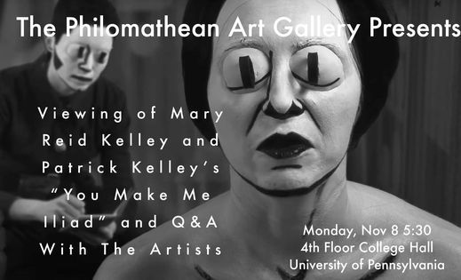 The Philomathean Art Gallery Presents: Mary Reid Kelly and Patrick Kelly