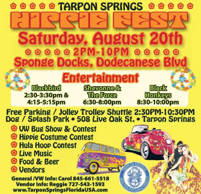 Tarpon Springs Hippie Fest 2022, Tarpon Springs Sponge Docks, 20 August