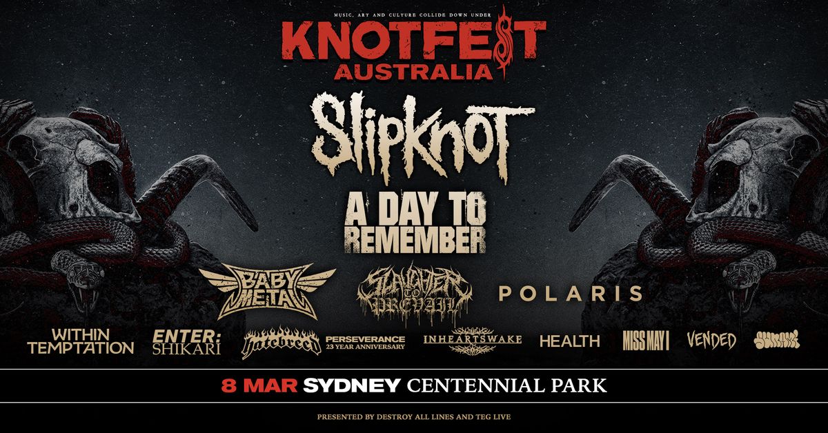 Knotfest Australia ft. Slipknot \/\/ Sydney \/\/  18+ \/\/ Official 2025 Facebook Event 