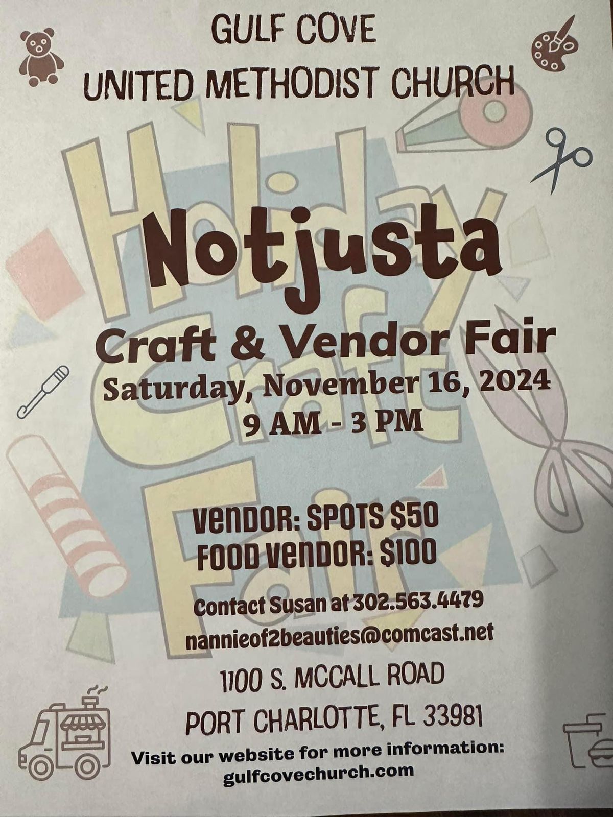 Not Justa Craft and Vendor Fair