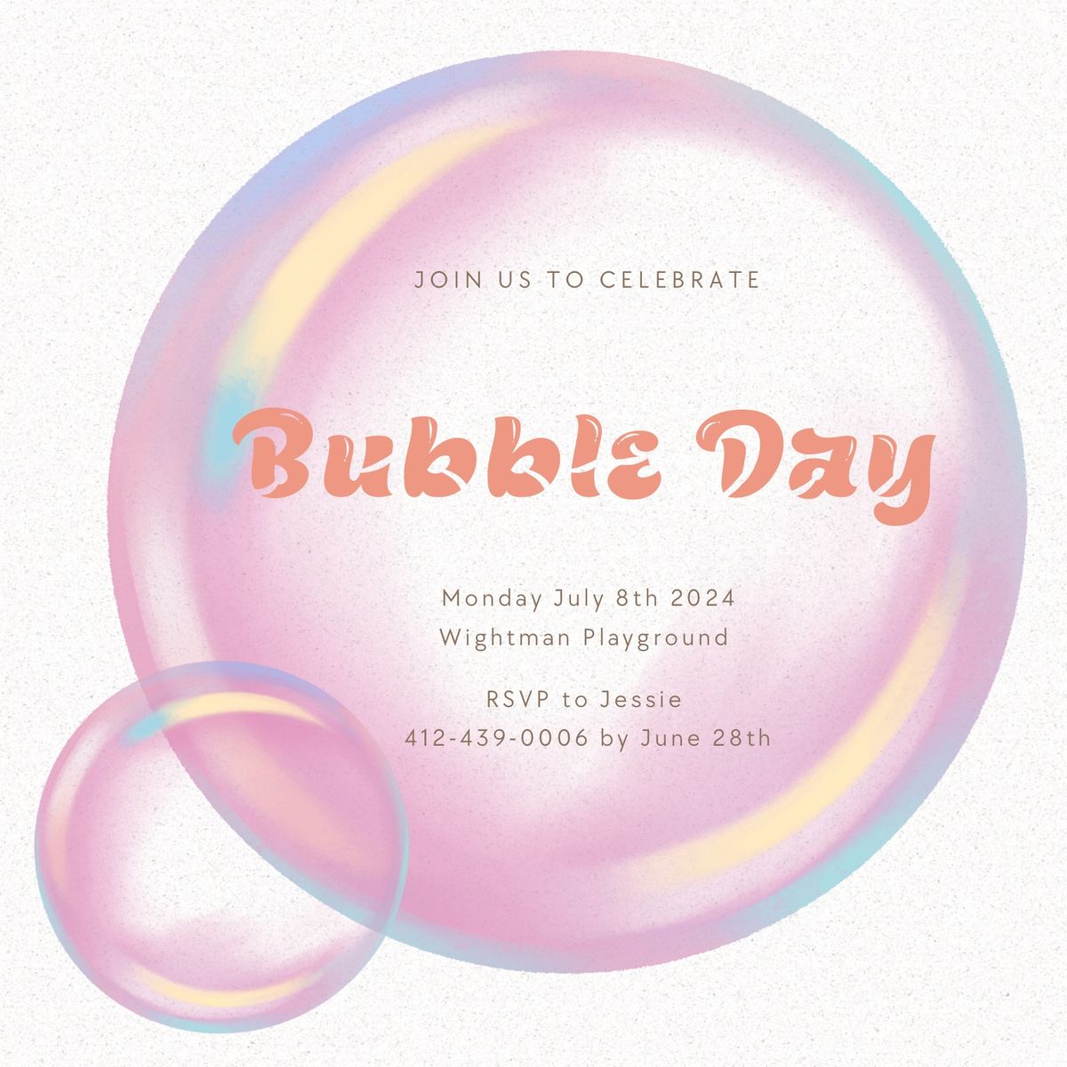 Second Annual Bubble day