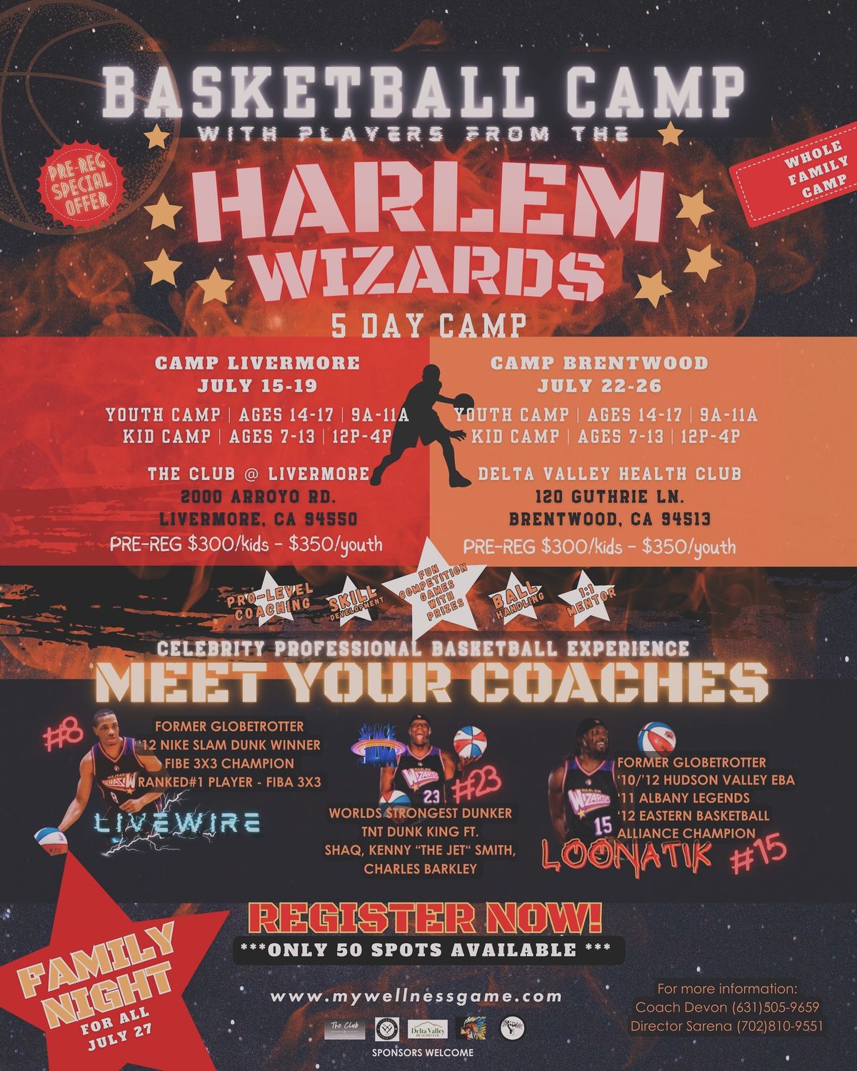 Basketball Camp w\/ Harlem Wizards!