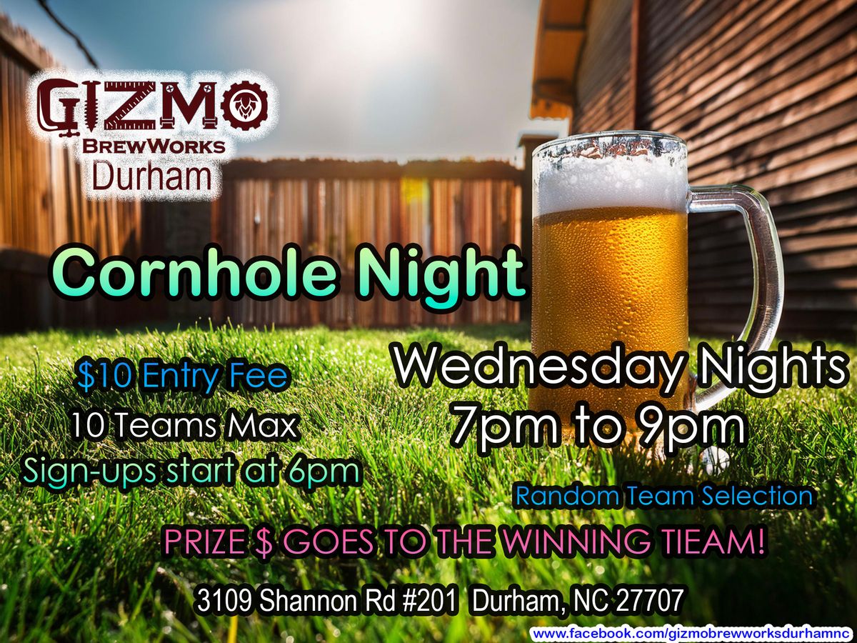 Cornhole Night at Gizmo in Durham!