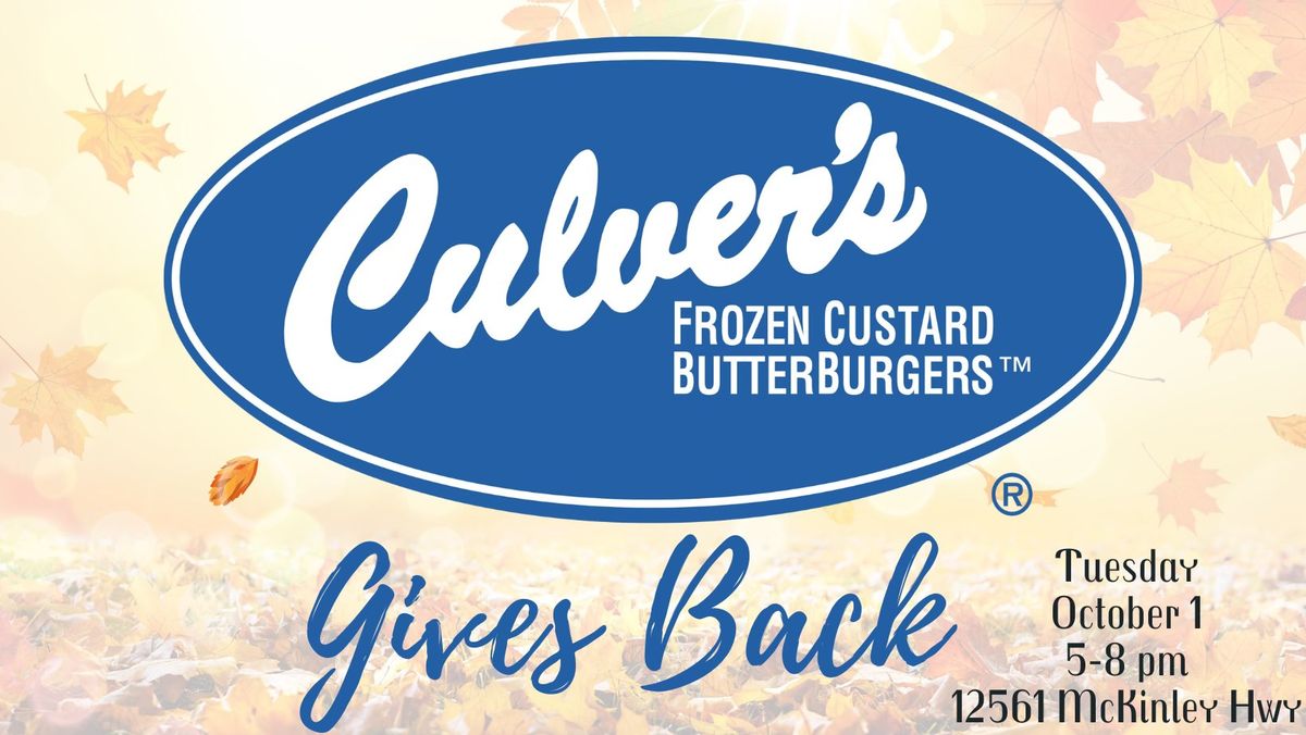 Bittersweet Elementary Culver's Giveback Night