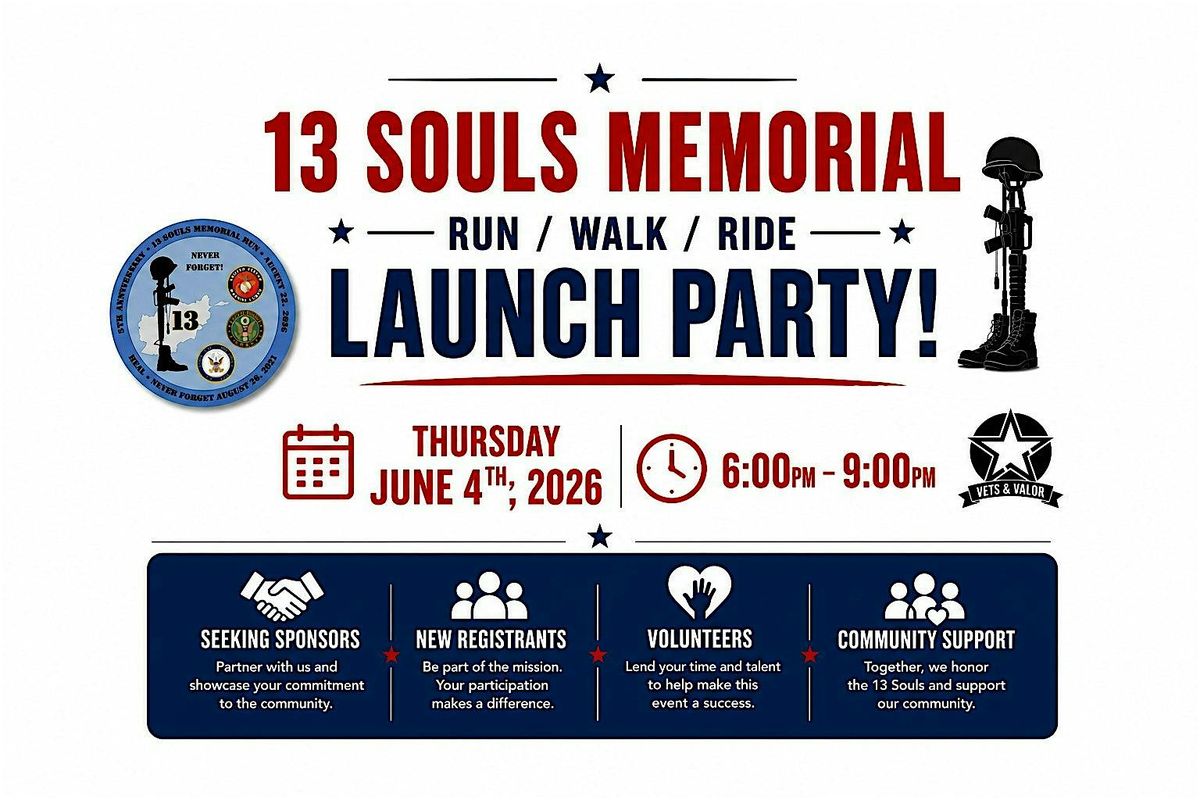 13 Souls Launch Party